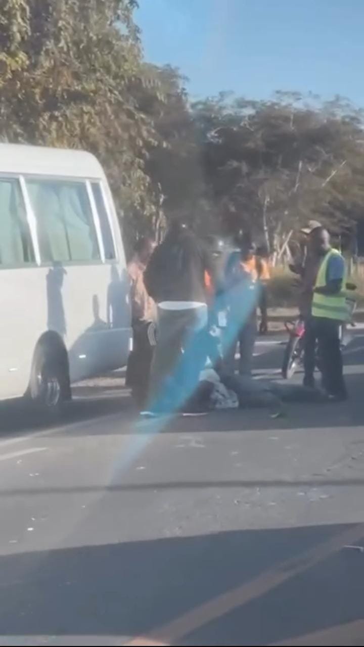 Accidente de tránsito en la entrada de la Zona Franca de Casa de Campo.