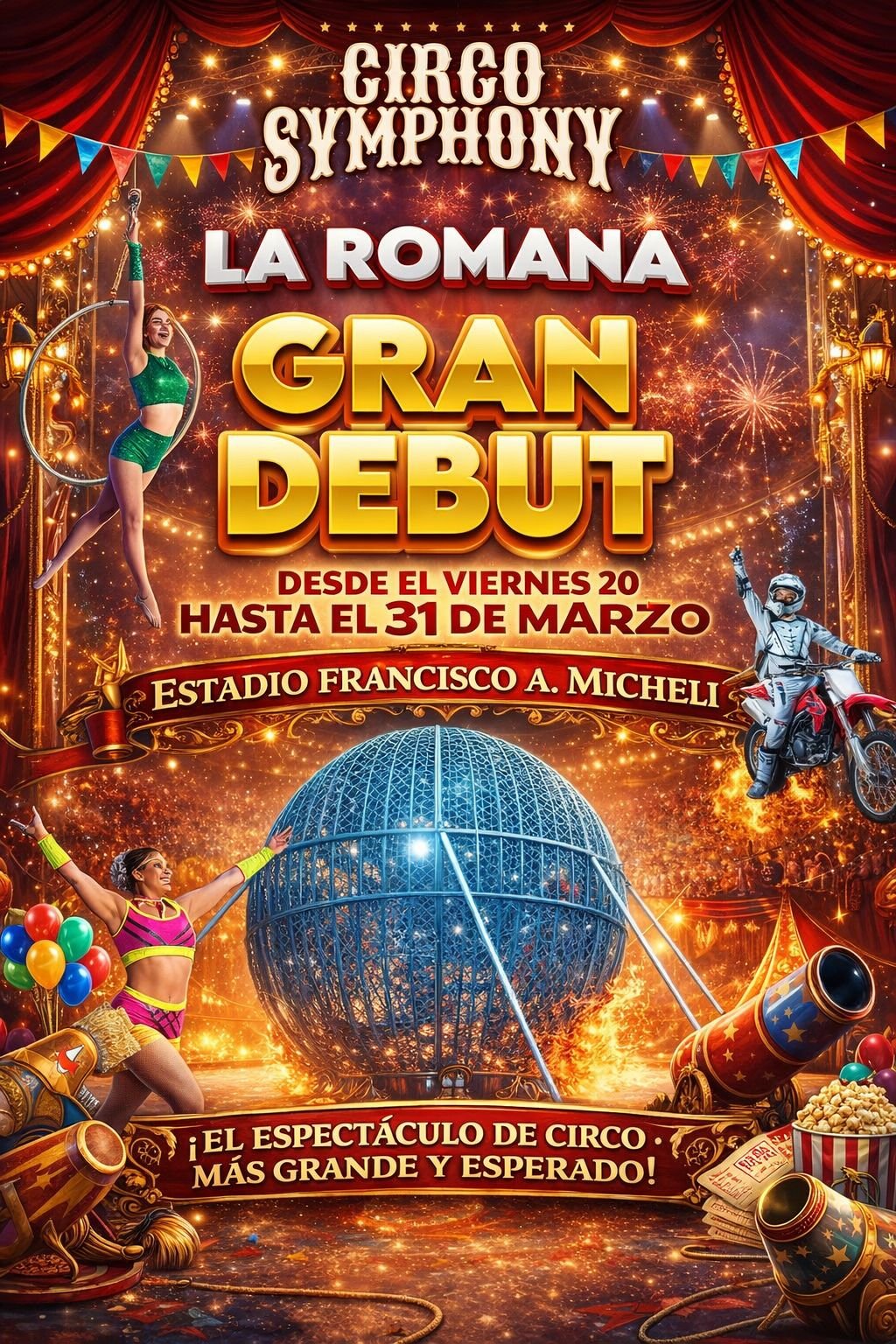 Sucesos Romana anuncia sorteo de taquillas para CIRCO SYMPHONY en La Romana.