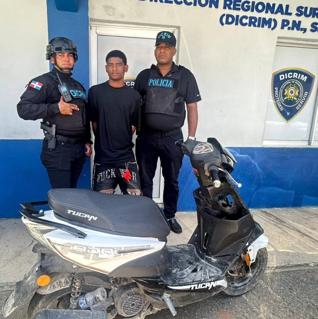 REGIONALES / PN apresa a “Patico” por robo de motocicleta en San Pedro de Macorís.