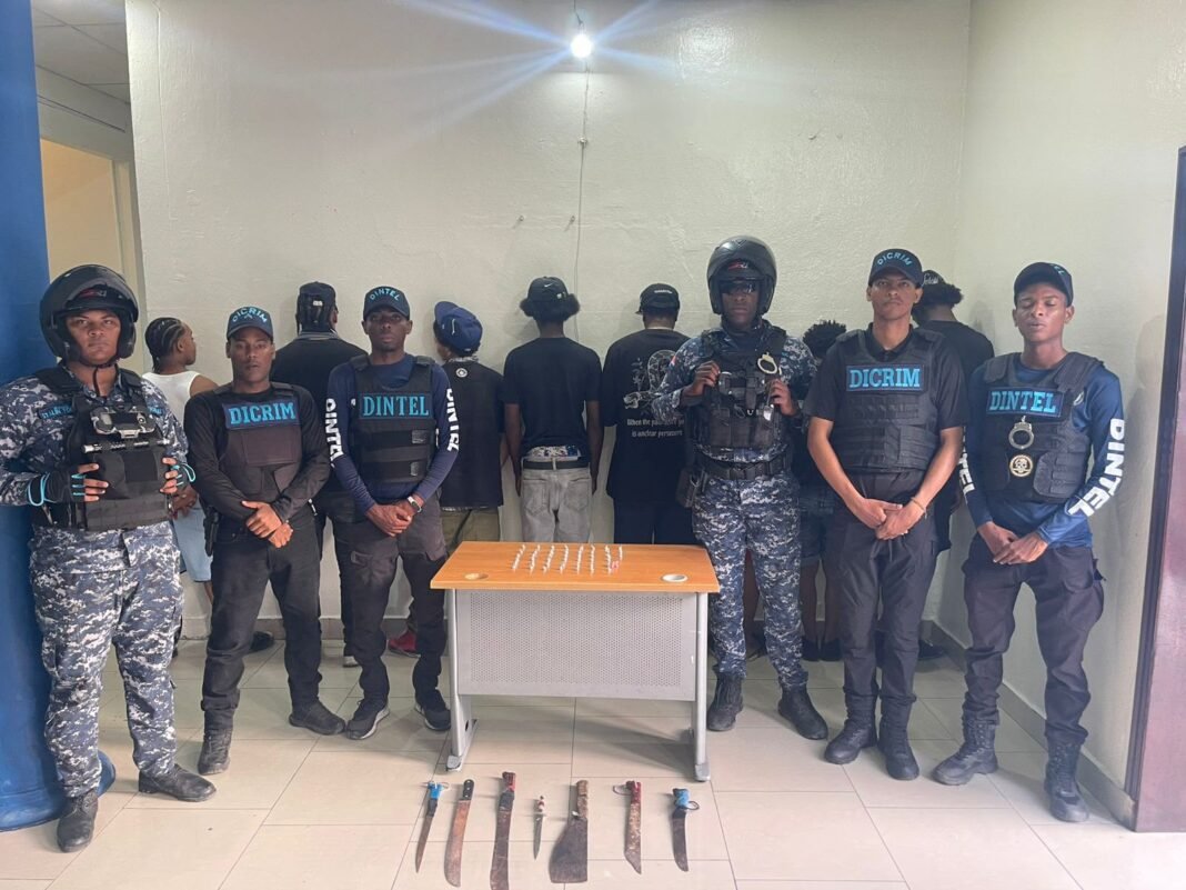 POLICÍA NACIONAL REALIZA OPERATIVOS PREVENTIVOS EN LA ROMANA; NUEVE PERSONAS DETENIDAS.