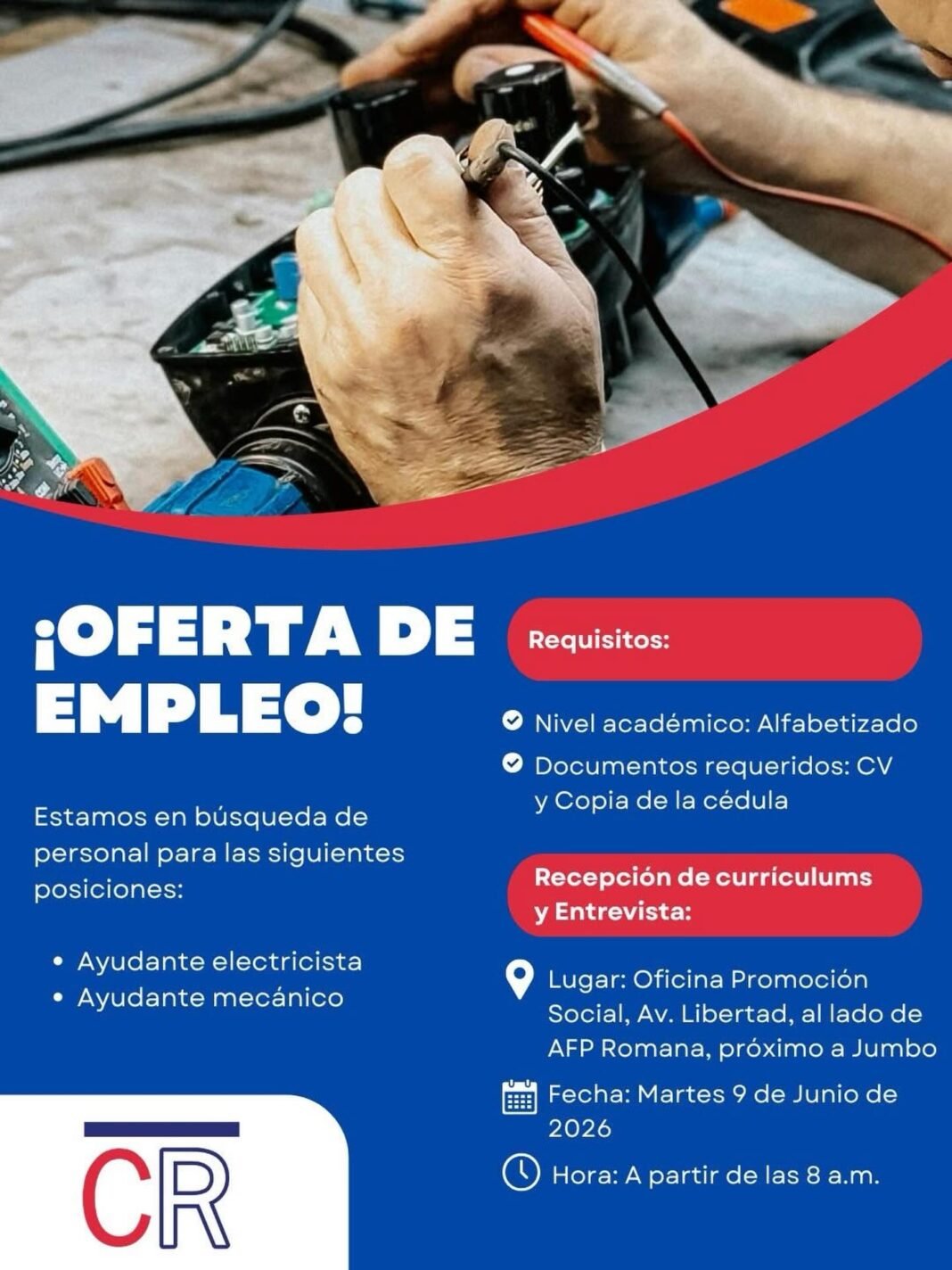 CENTRAL ROMANA ANUNCIA VACANTES DE EMPLEO EN LA ROMANA.