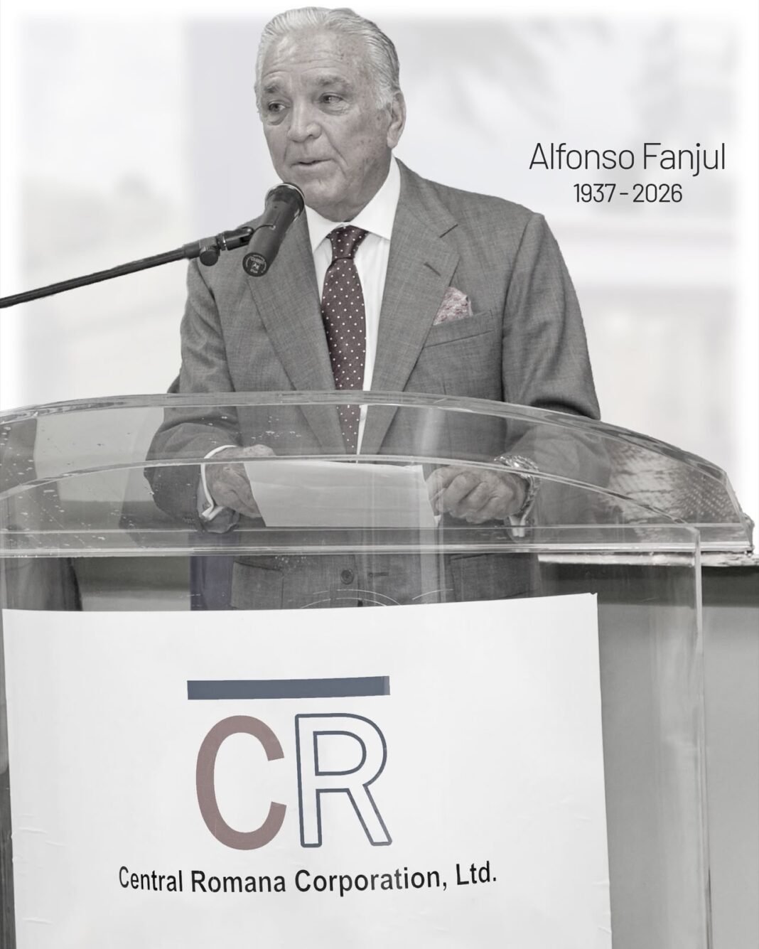 LA ROMANA | Central Romana lamenta el fallecimiento de Alfonso Fanjul.